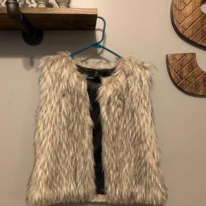 Faux fur vest